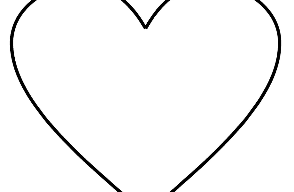 Best Photos Of Free Printable Heart Shape Template Intended For Free