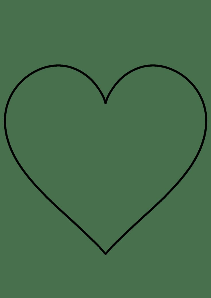 Free Heart Template Assorted Sizes