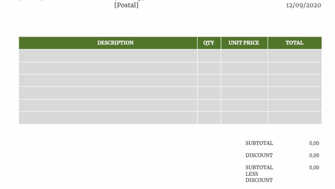 Invoices Templates Popseka