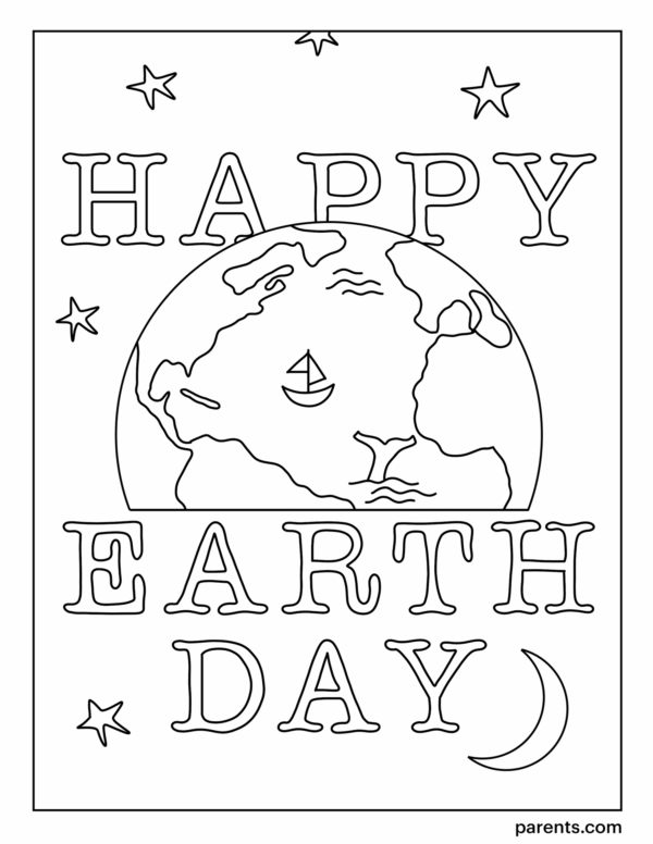 Earth Day Coloring Pages Printable