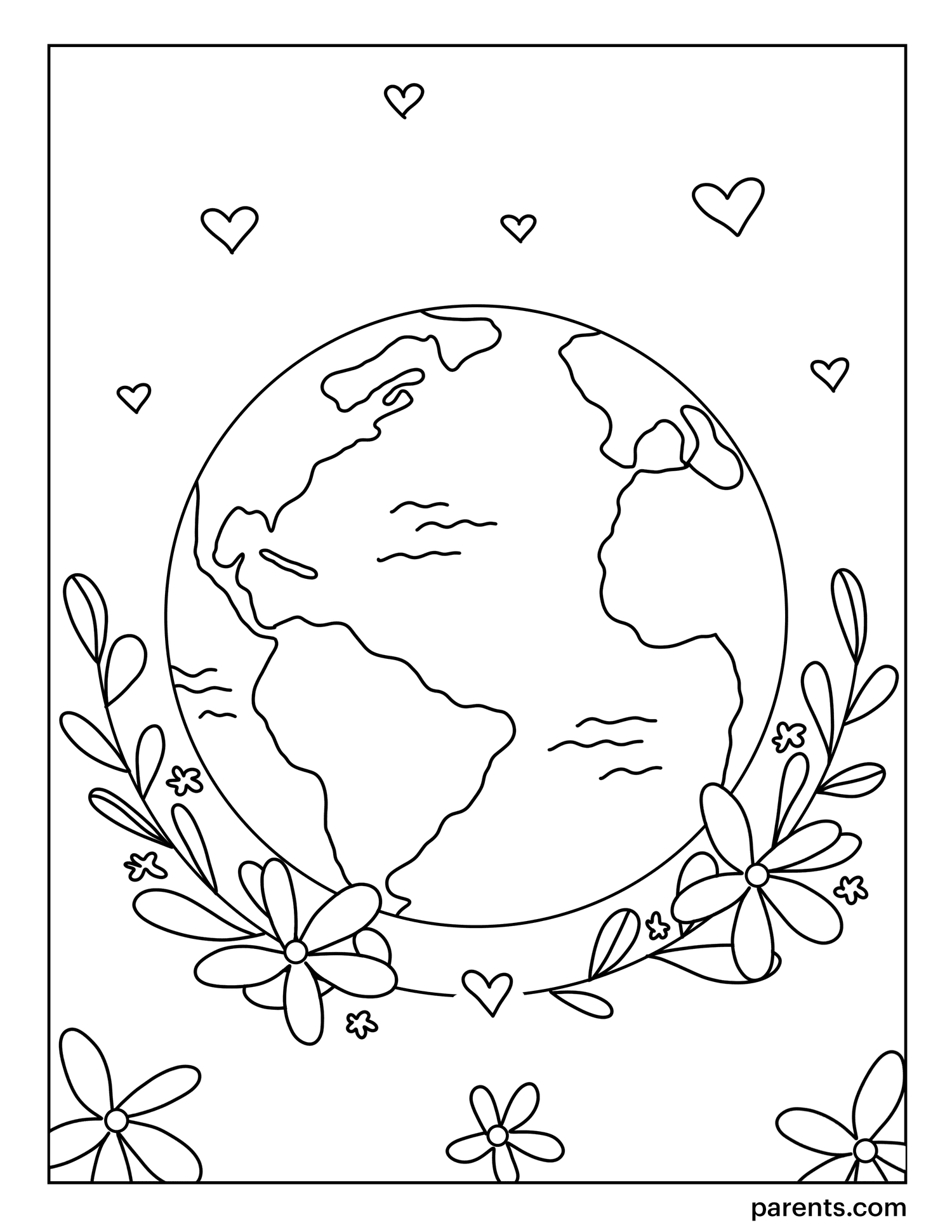 World Coloring Pages Printable