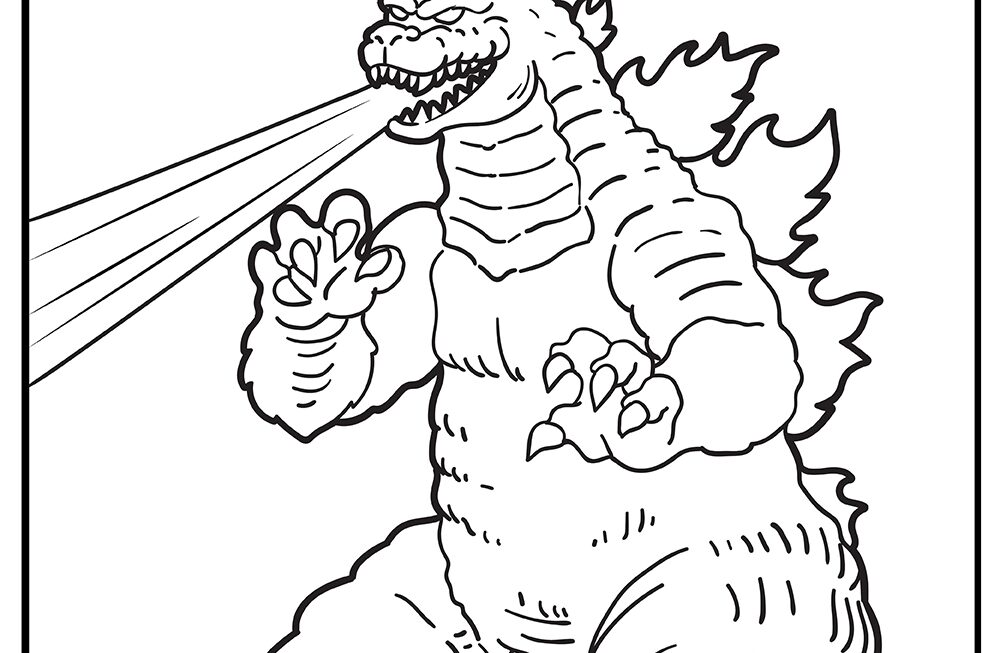 10 Printable Godzilla Coloring Pages 100 Free PDFs
