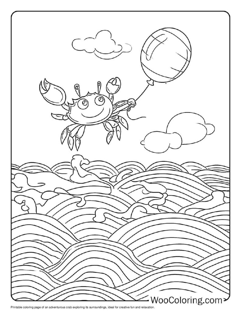 Free Printable Crab Coloring Pages