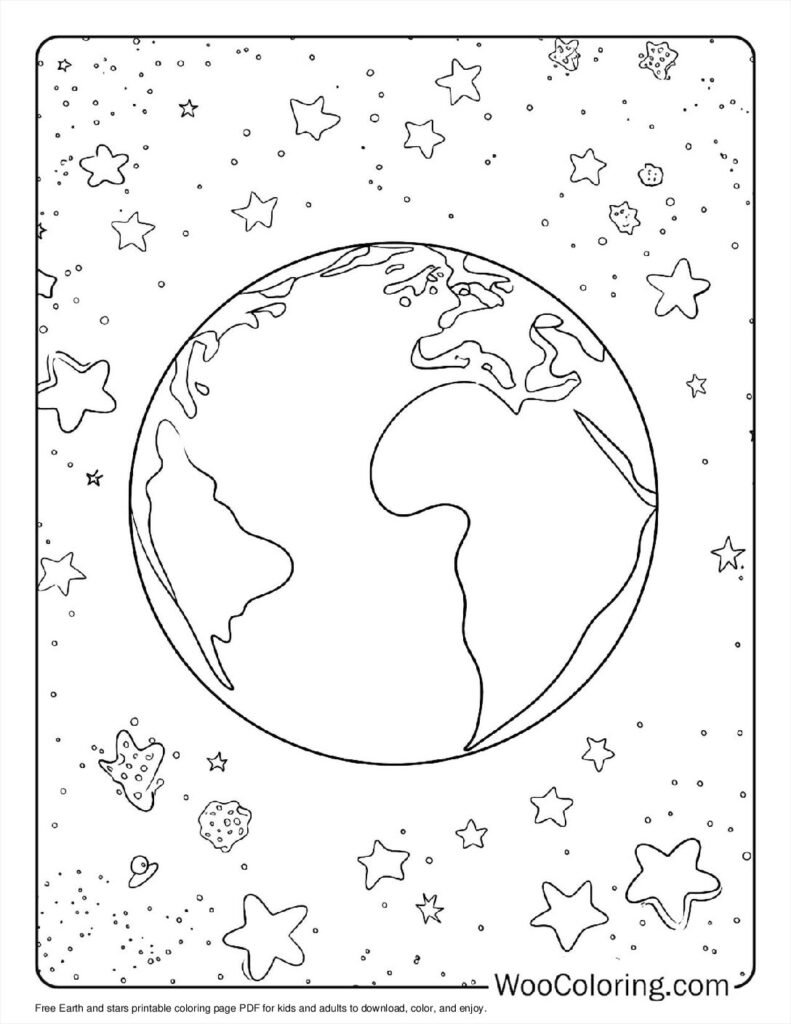 Printable Color Pages Earth Creation