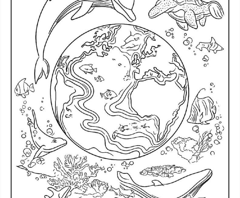 100 Earth Coloring Pages Free PDF To Print Woo Coloring