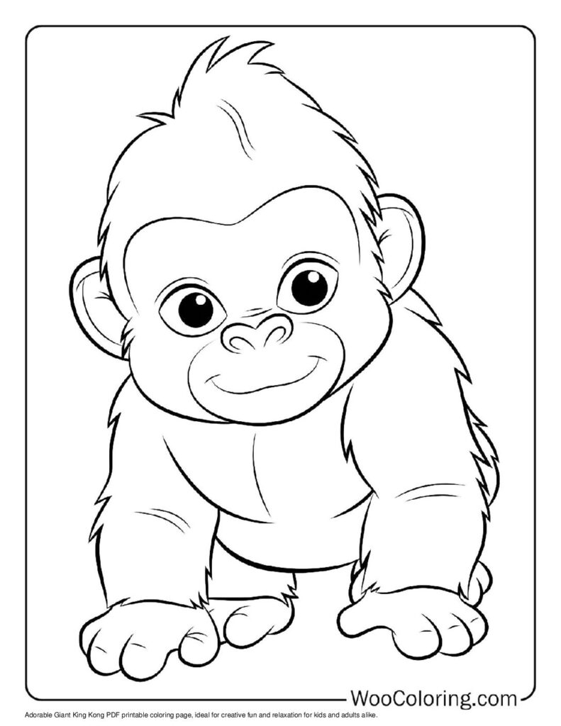100 King Kong Coloring Pages Free PDF To Print Woo Coloring
