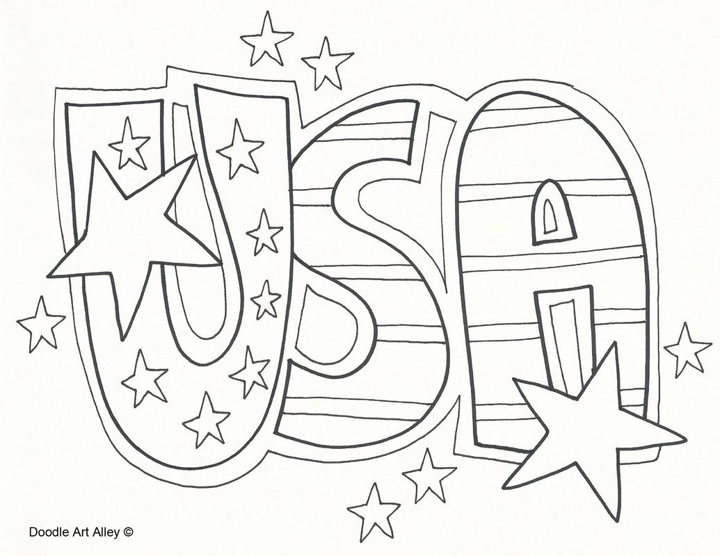 Printable Patriotic Coloring Pages