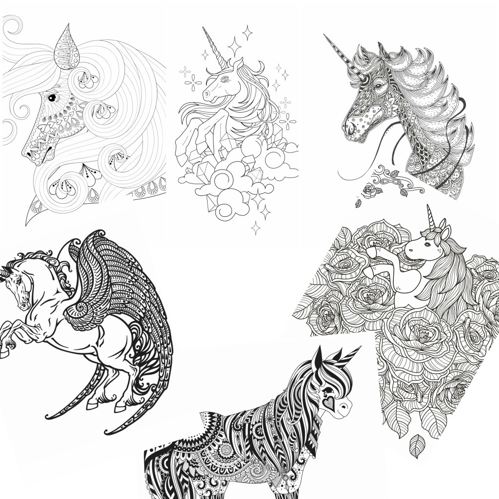 Printable Coloring Pages Of Unicorns