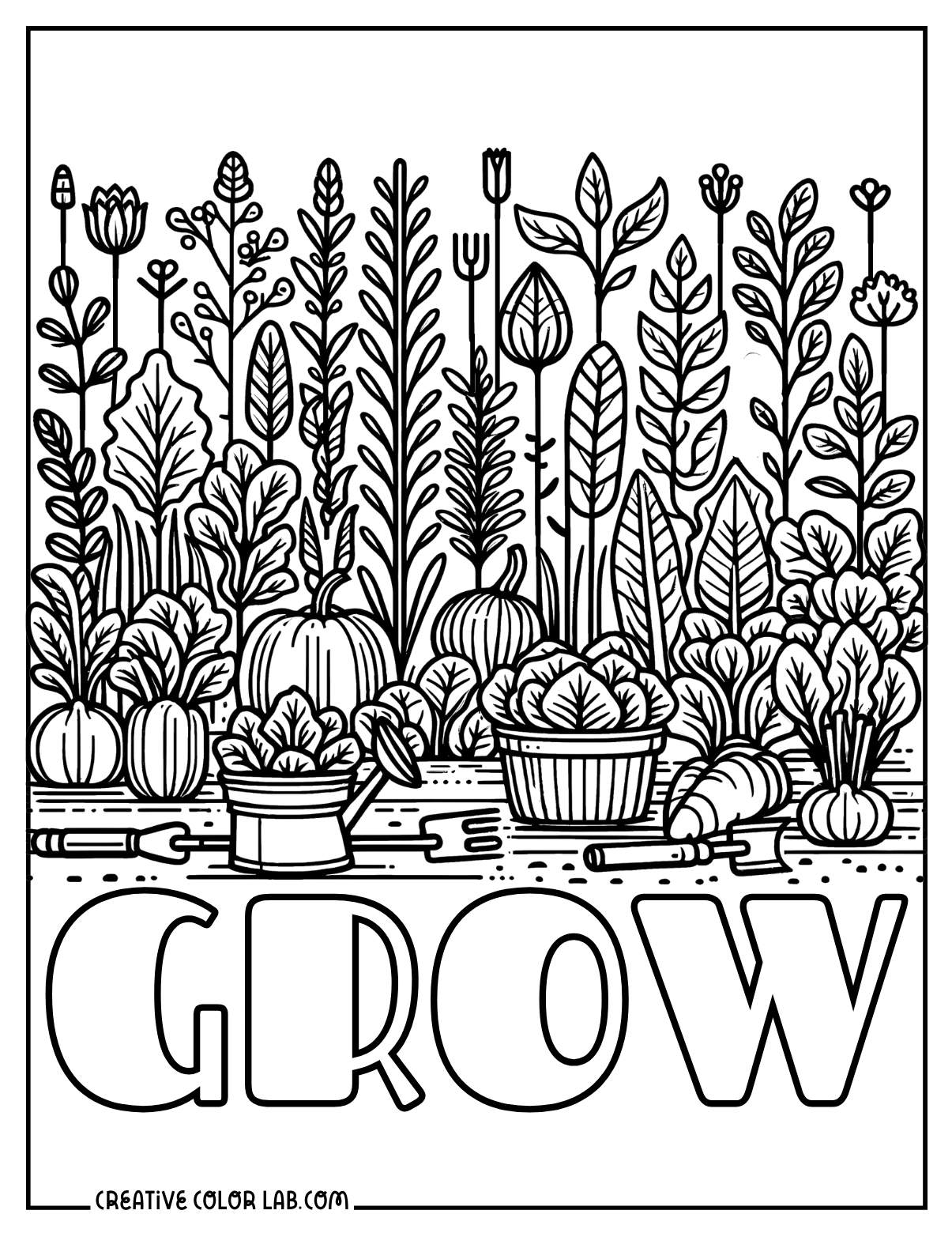 13 Garden Coloring Pages Free PDF Printables