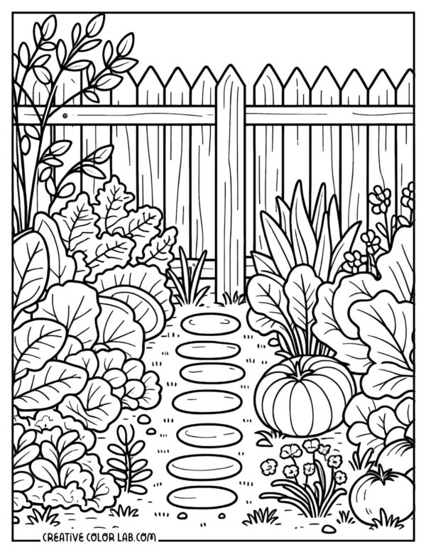 Free Printable Garden Coloring Pages