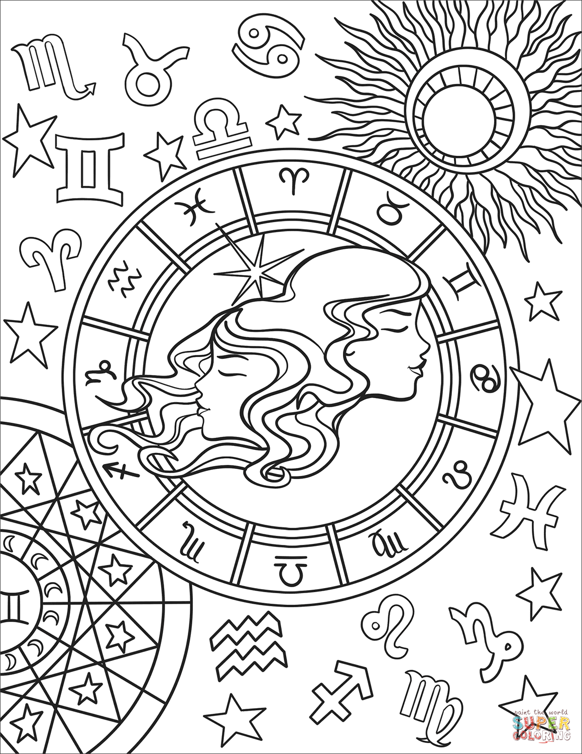 130 Zodiac Signs Coloring Pages Ideas Coloring Pages Zodiac Zodiac Signs