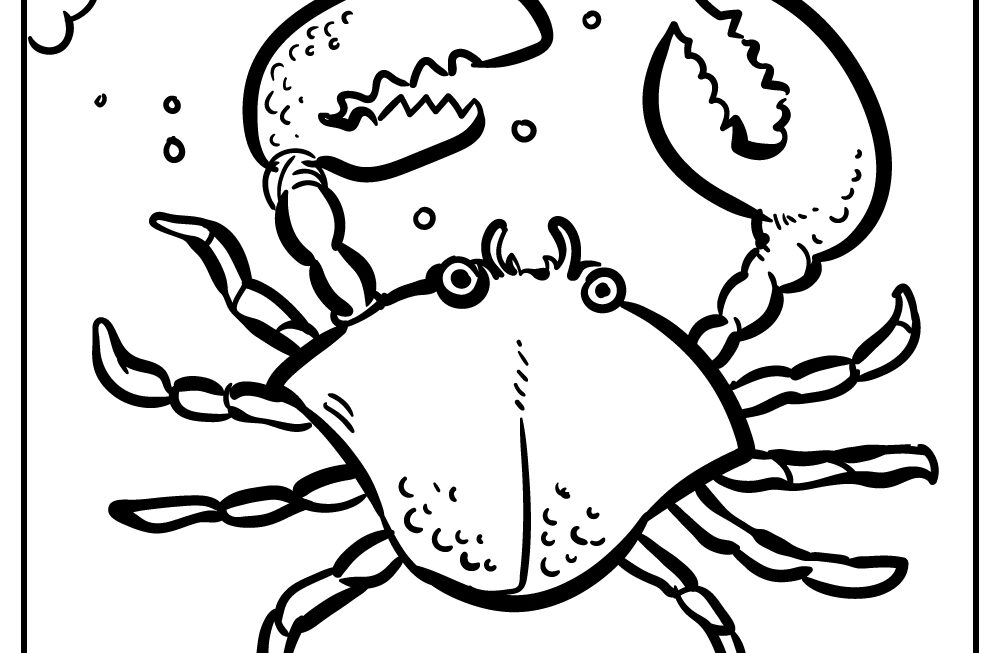 15 Crab Coloring Pages Printable PDF For Free