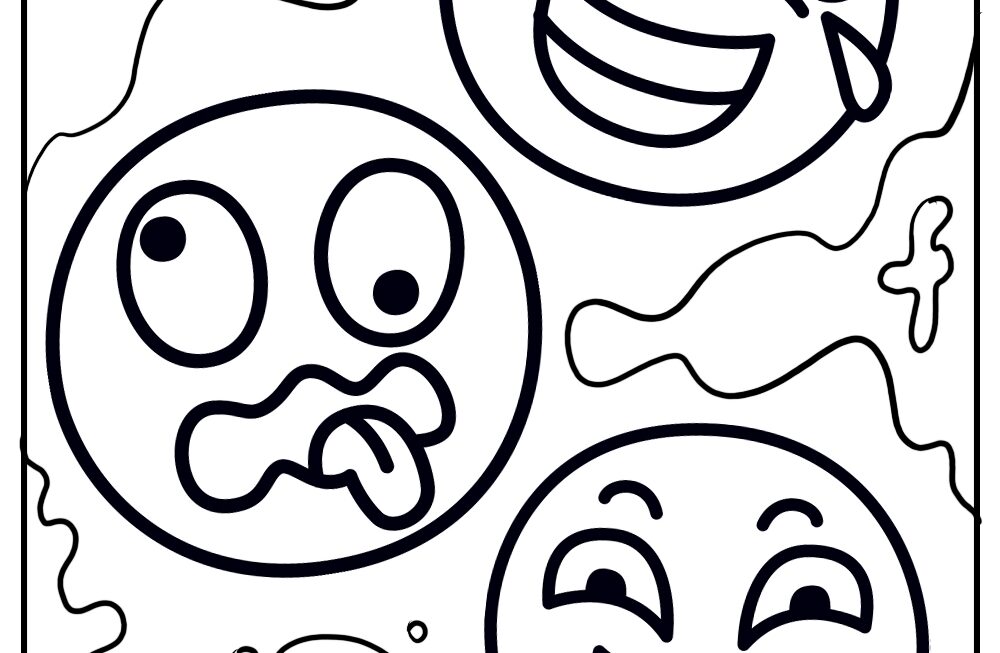 15 Emoji Coloring Pages Free Printable PDFs For Kids
