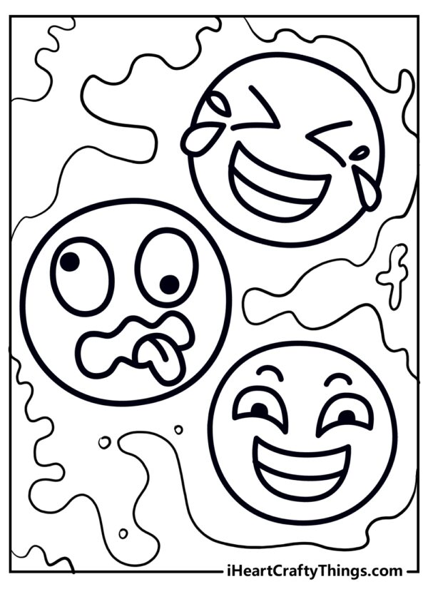 Free Printable Emoji Coloring Pages