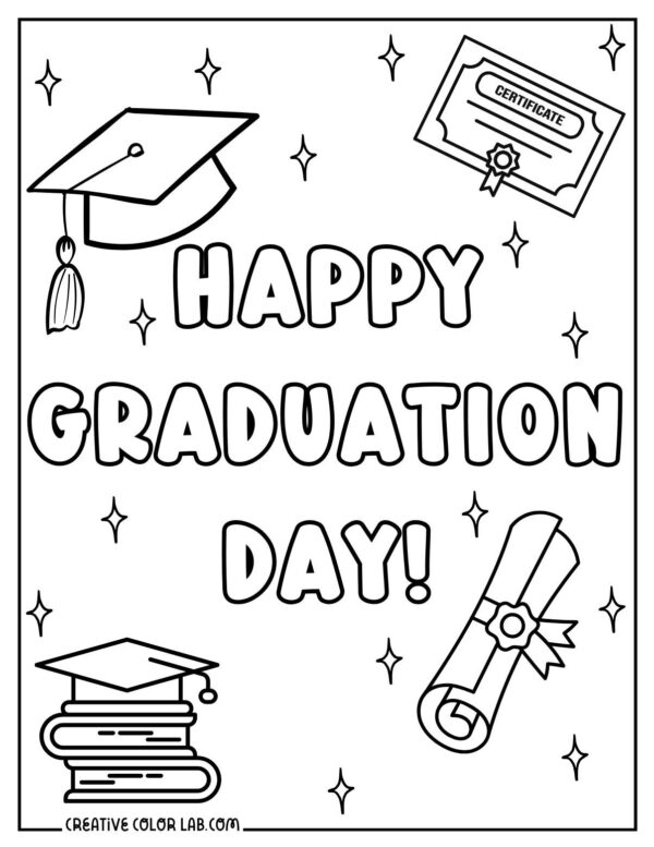 Free Printable Coloring Pages Graduation