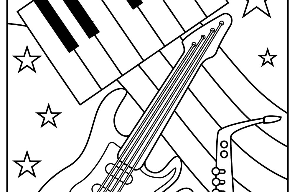 15 Music Coloring Pages 100 Free Printables