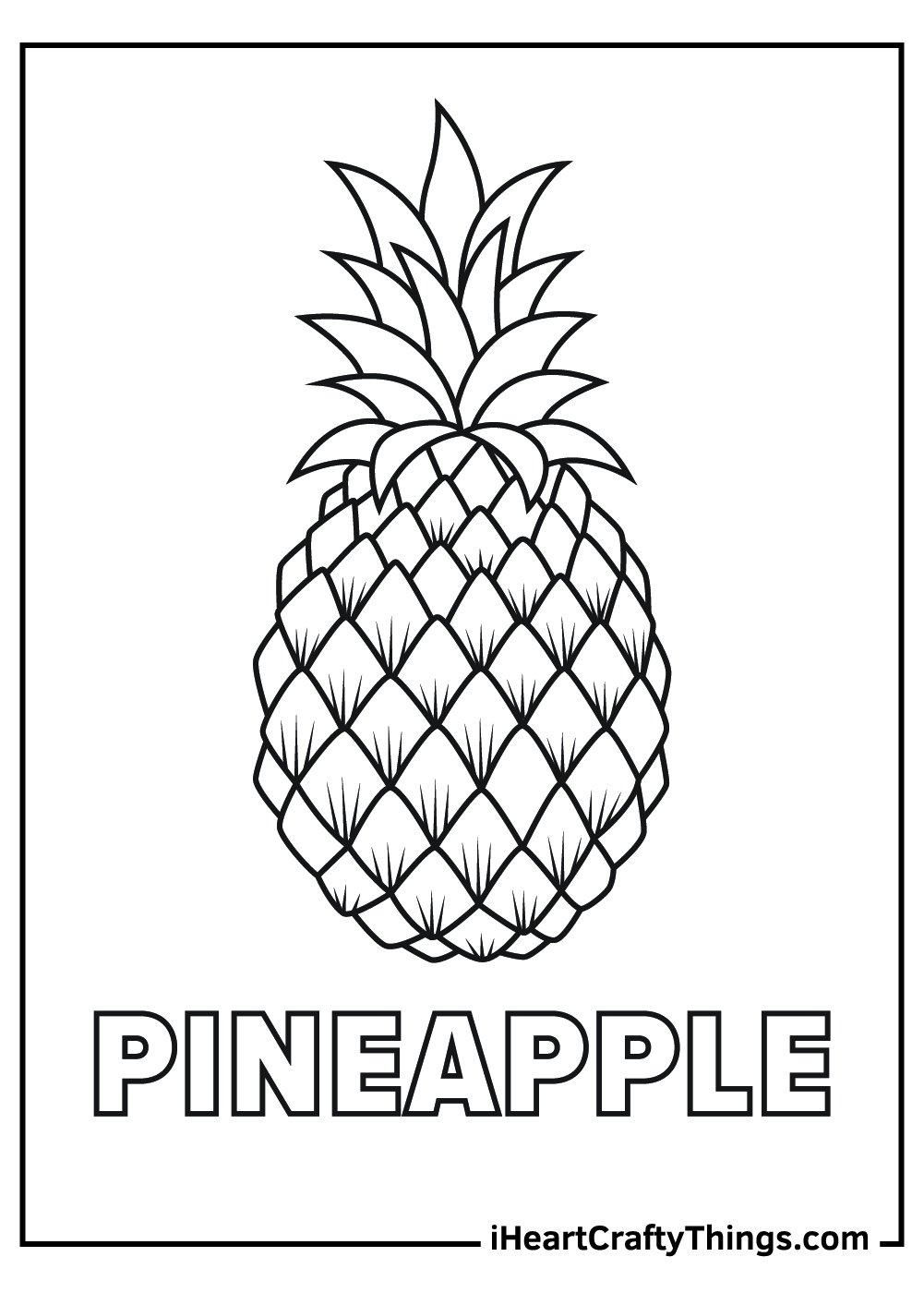 15 Pineapple Coloring Pages 100 Free Printables 