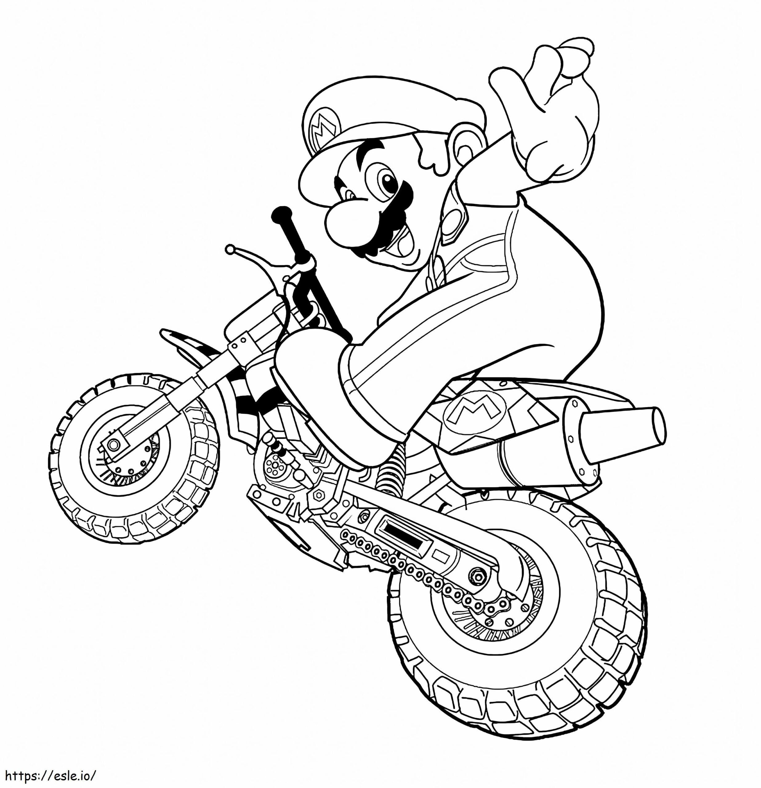 Dirt Bike Printable Coloring Page