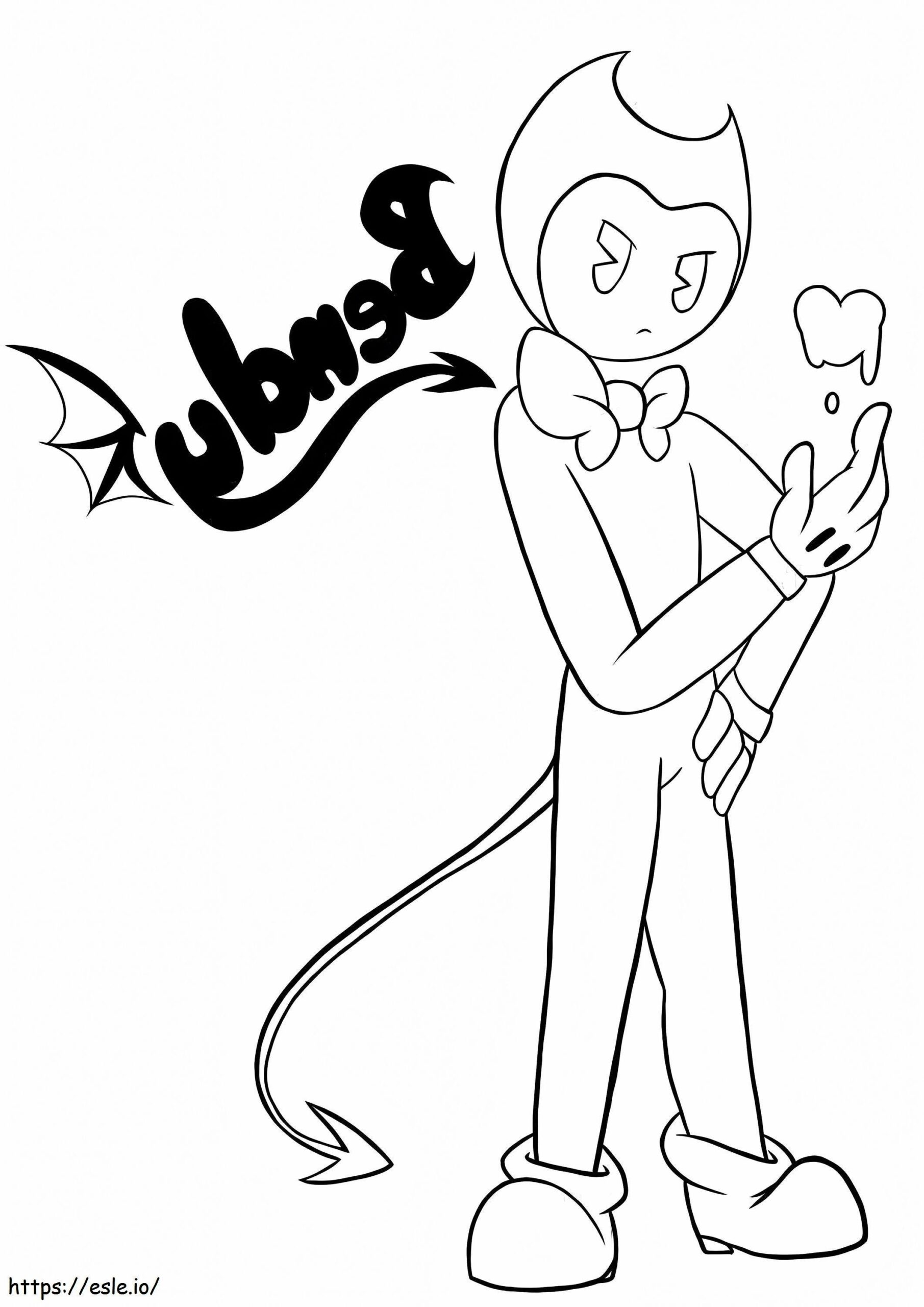 Bendy Printable Coloring Pages