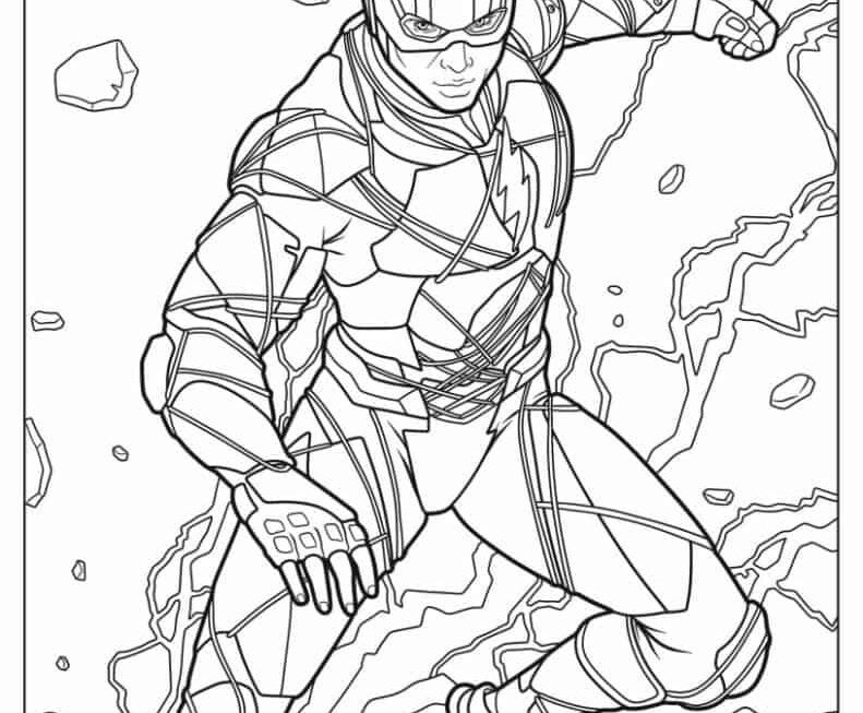 18 Flash Coloring Pages Free PDF Printables