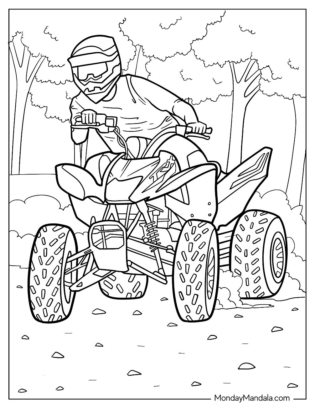 20 ATV Coloring Pages Free PDF Printables 