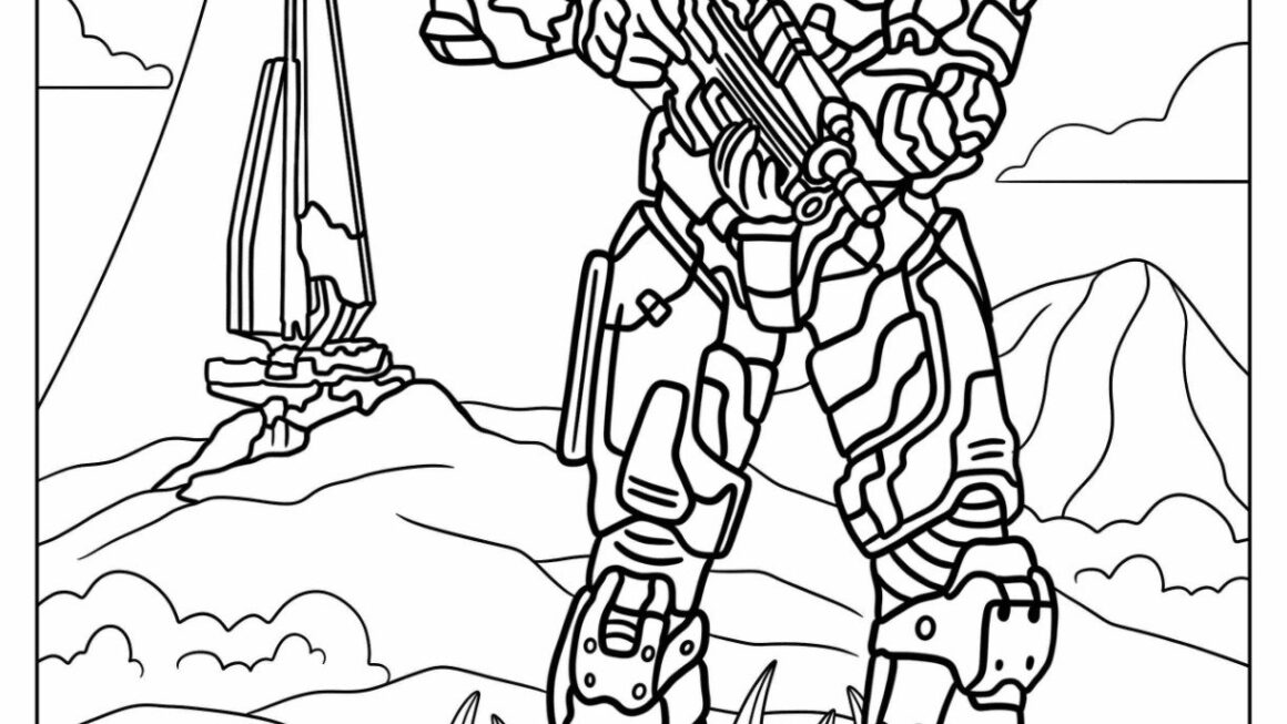 20 Halo Coloring Pages Free PDF Printables
