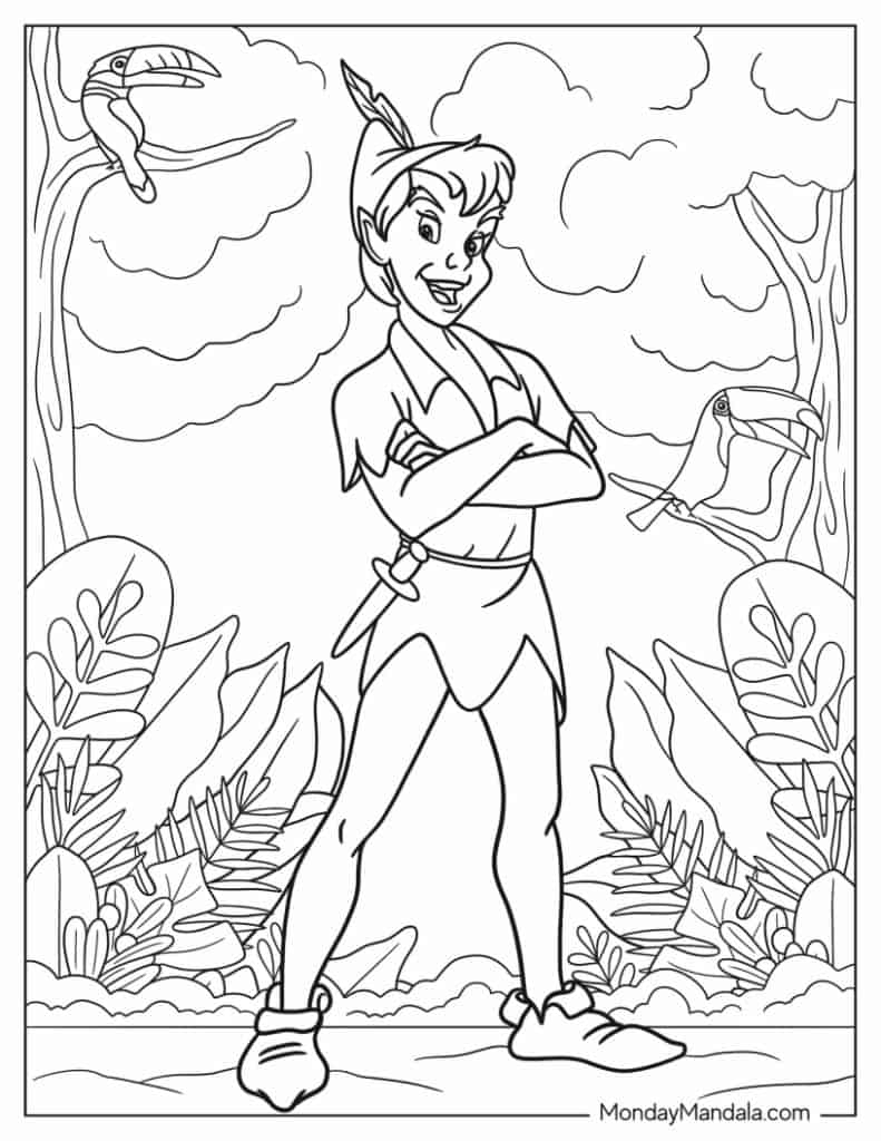 20 Peter Pan Coloring Pages Free PDF Printables 