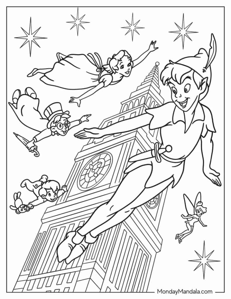 20 Peter Pan Coloring Pages Free PDF Printables 