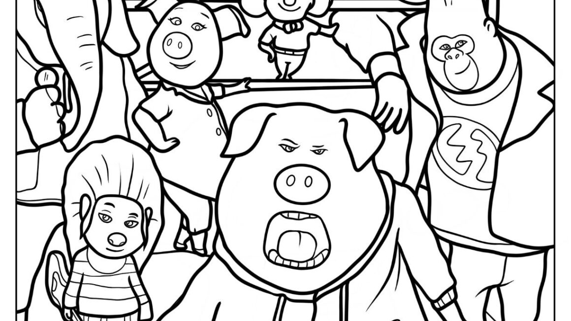 20 Sing Coloring Pages Free PDF Printables