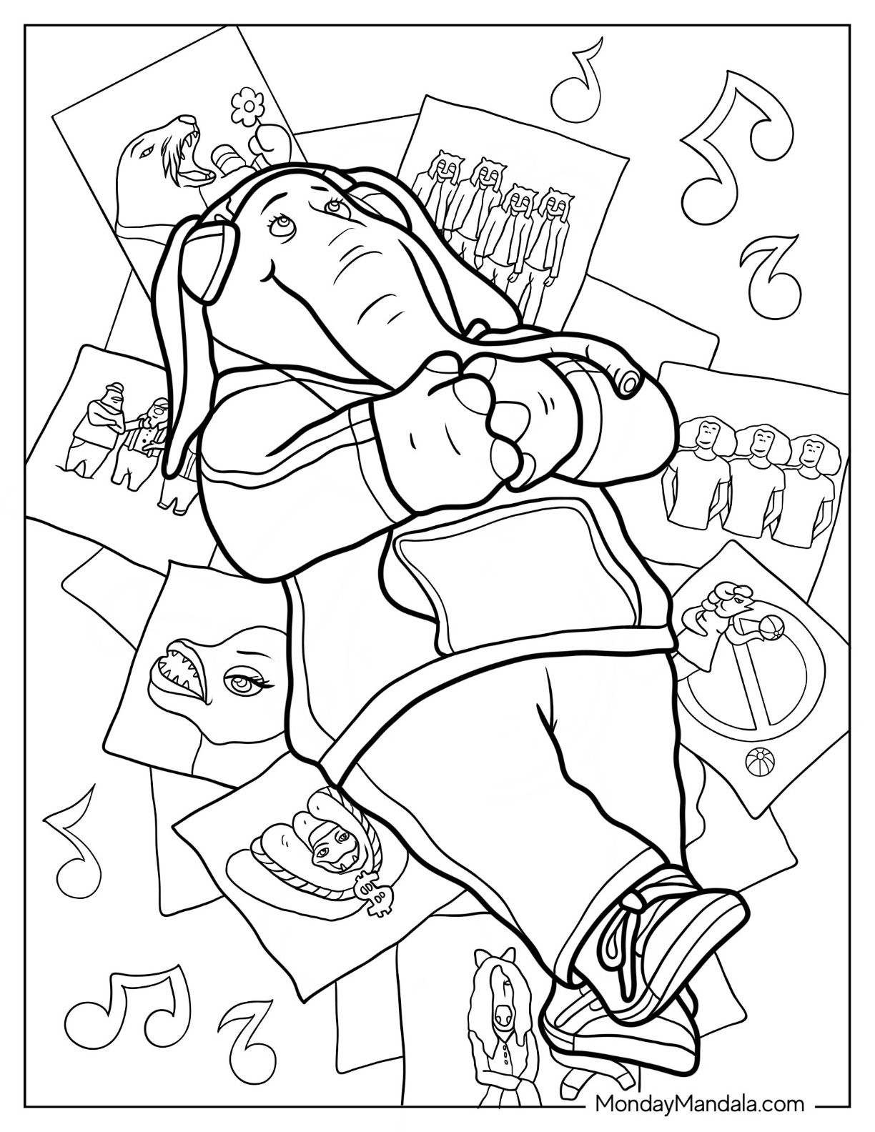 20 Sing Coloring Pages Free PDF Printables 