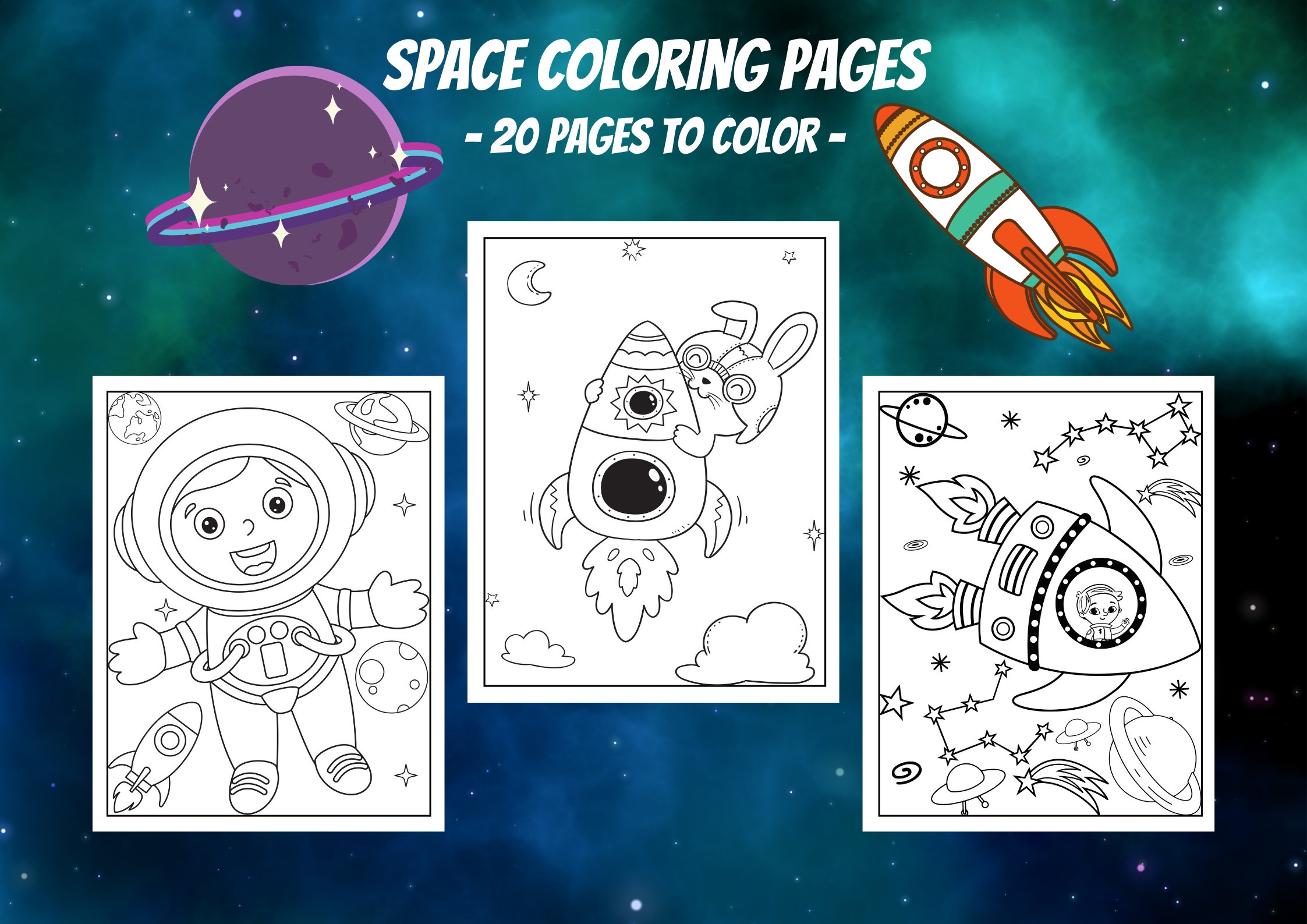 Printable Space Coloring Pages