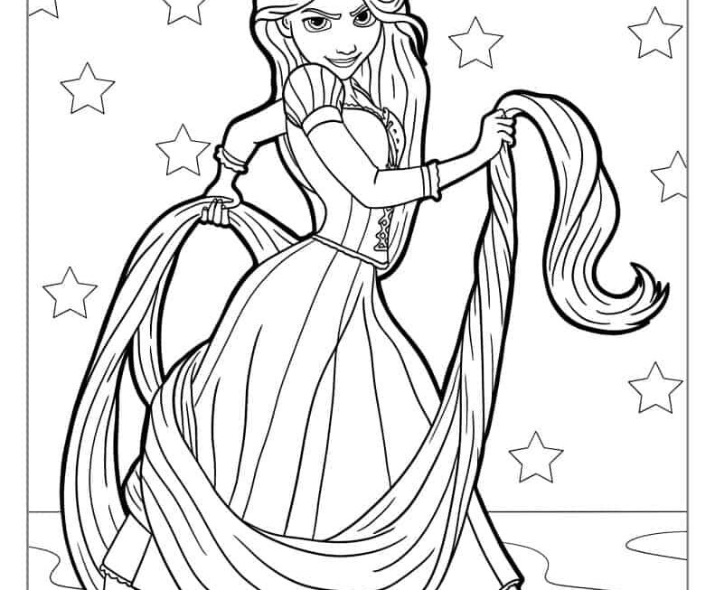 20 Tangled Coloring Pages Free PDF Printables
