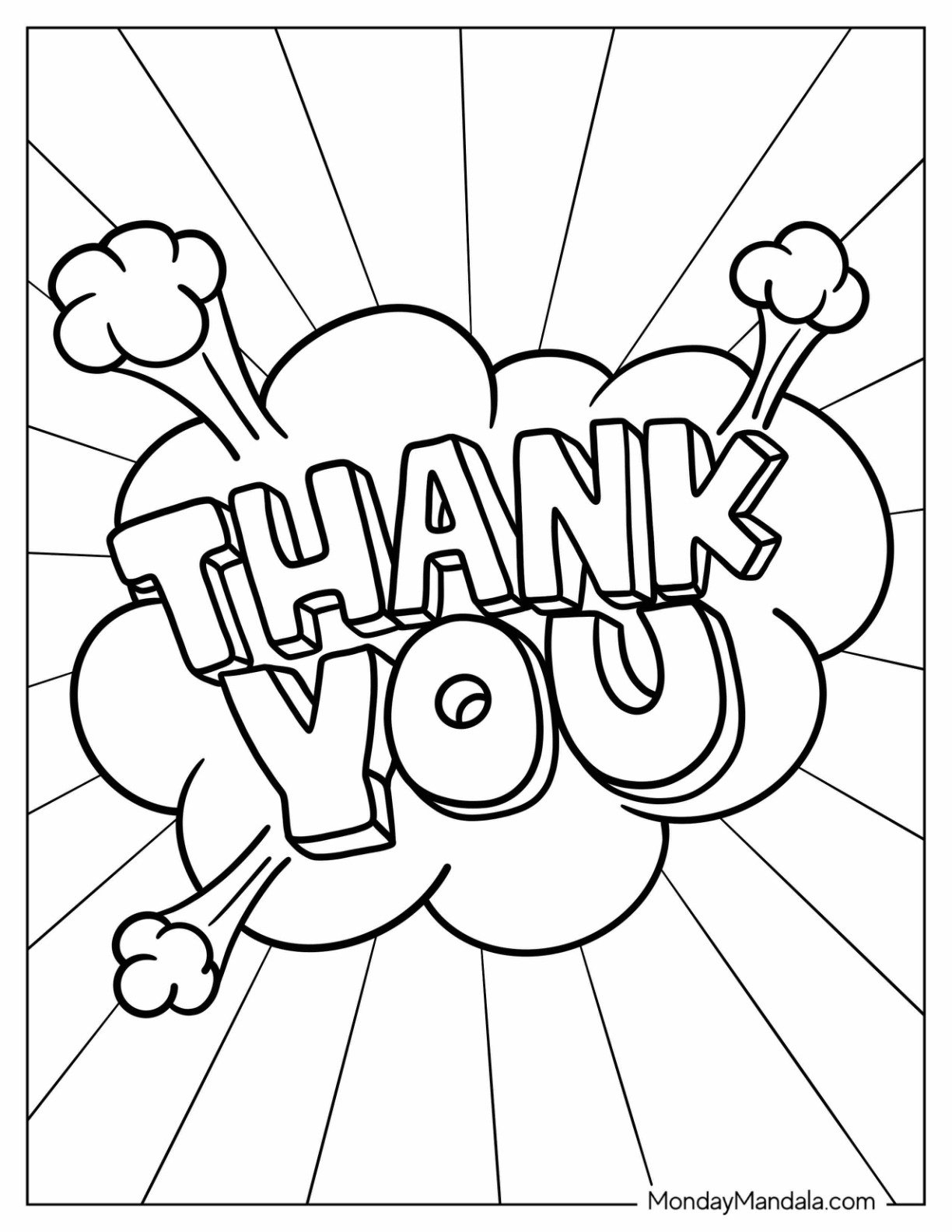 20 Thank You Coloring Pages Free PDF Printables 