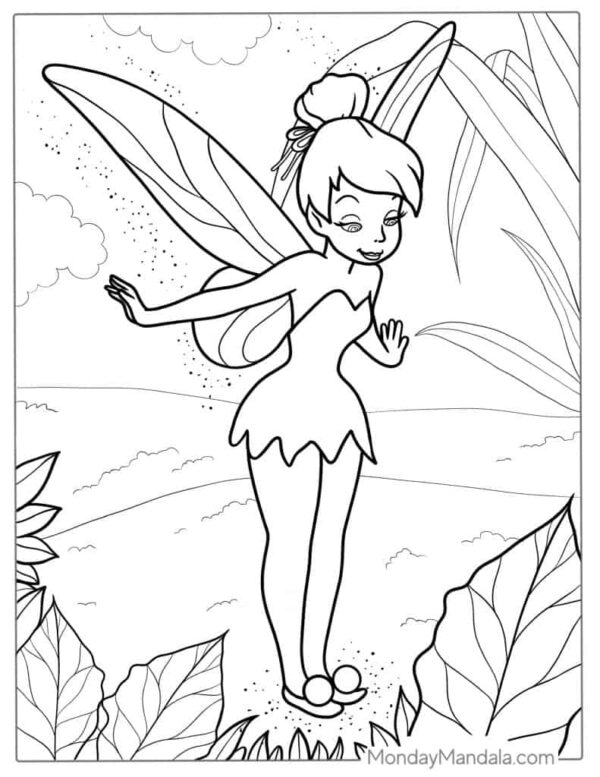 Printable Tinkerbell Coloring Pages