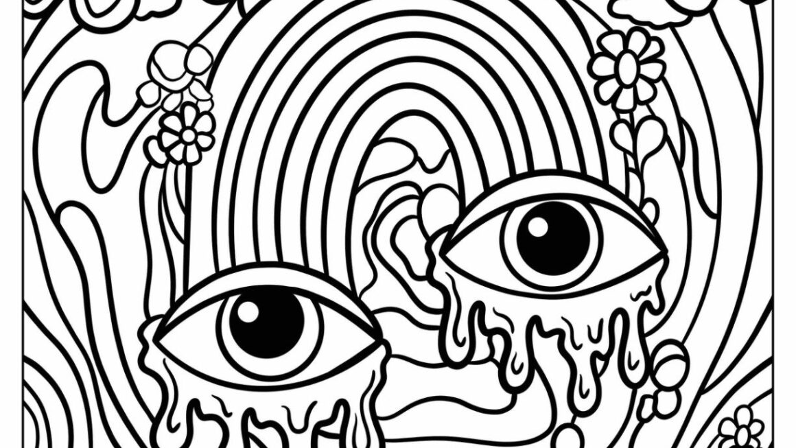 20 Trippy Coloring Pages Free PDF Printables