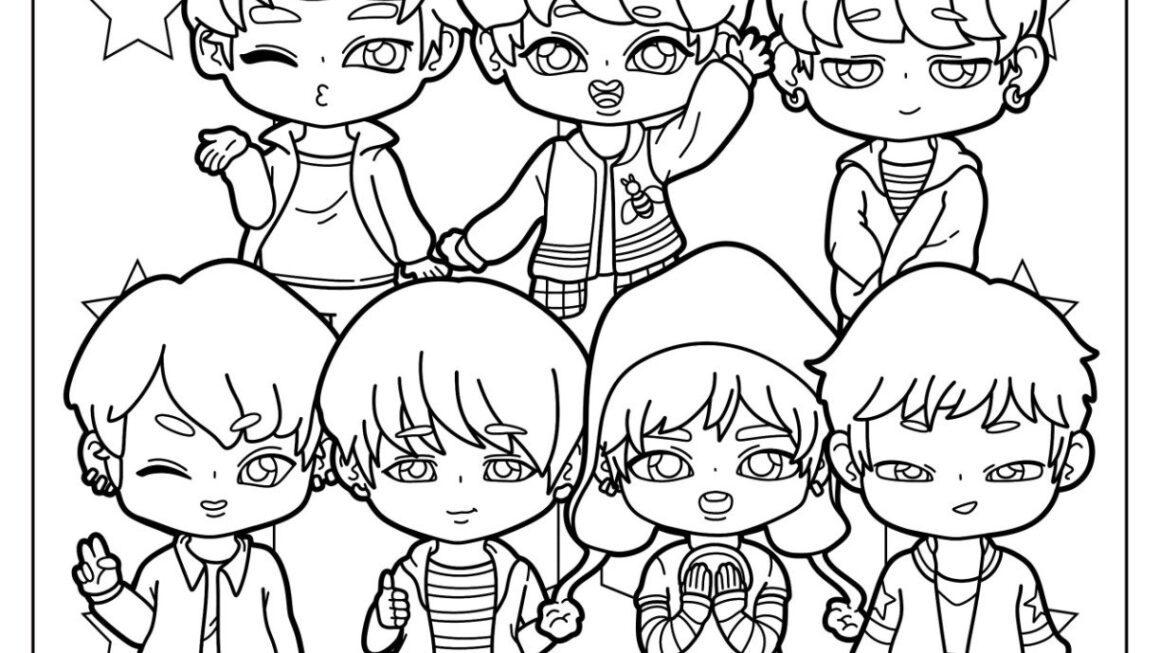 22 BTS Coloring Pages Free PDF Printables