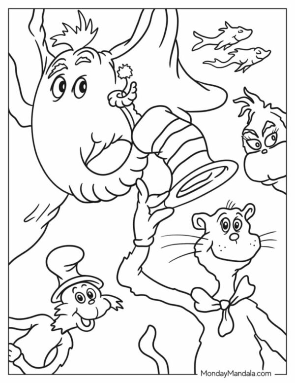 Dr. Seuss Coloring Pages Printable