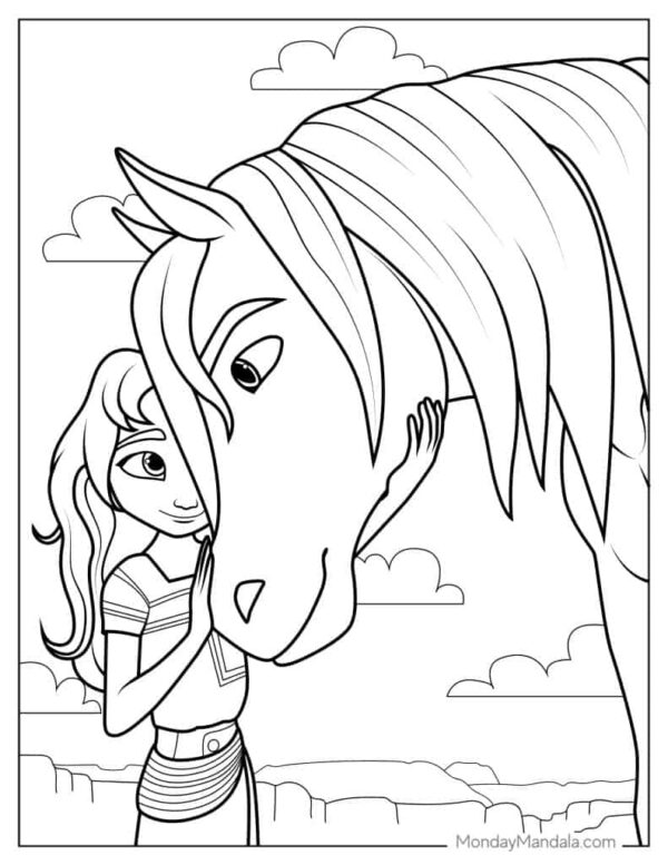 Spirit Printable Coloring Pages
