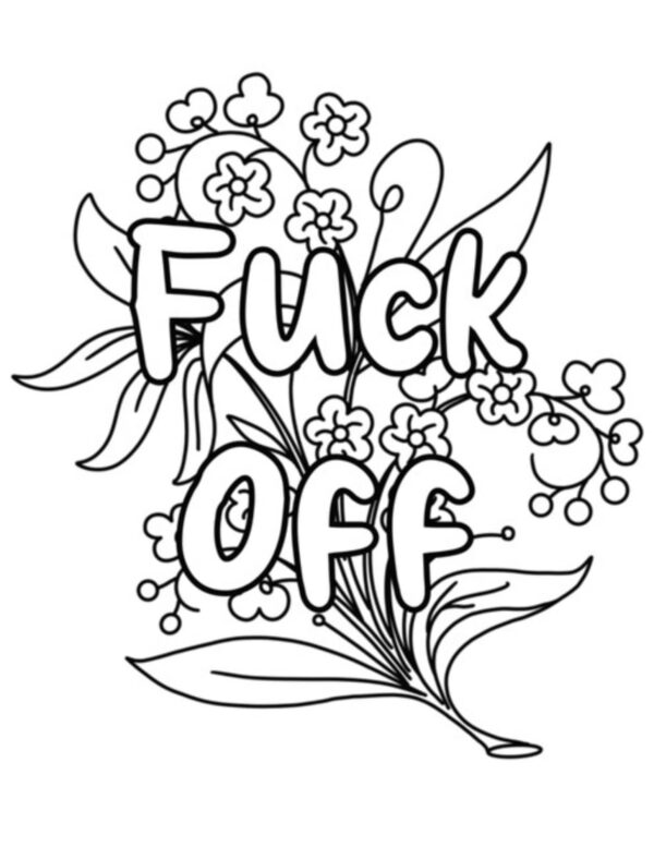Swear Words Coloring Pages Printable