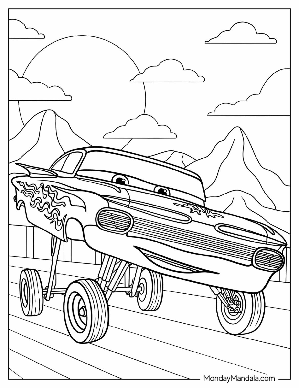 24 Disney Cars Coloring Pages Free PDF Printables 