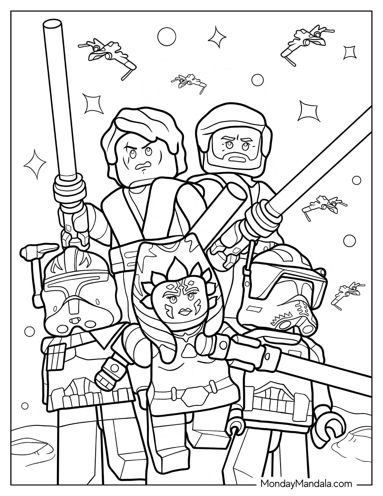 Clone Coloring Pages Printable