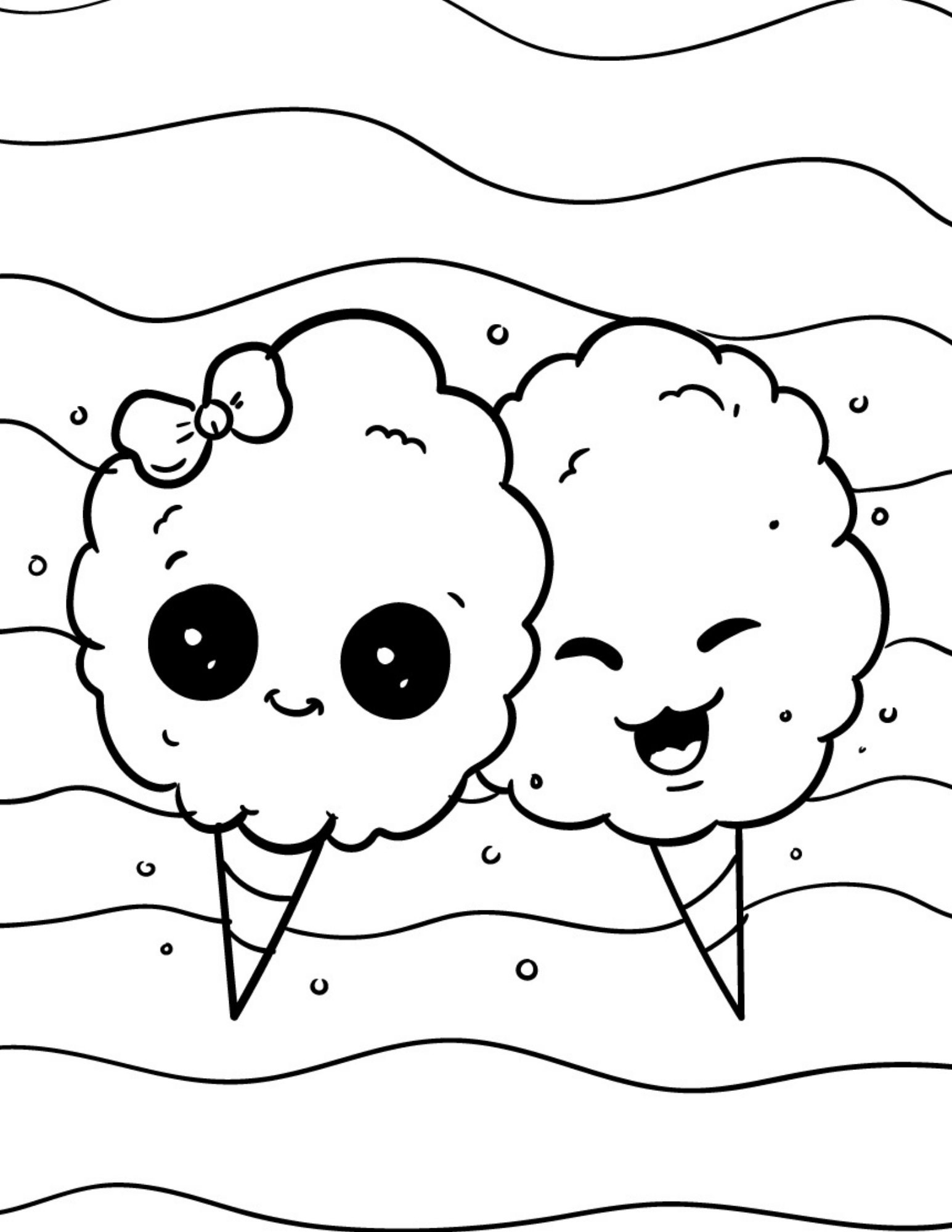 24 Printable Cute Kawaii Coloring Pages Digital Download instant Download Coloring Book PDF Fun Book For Kids Adults Etsy