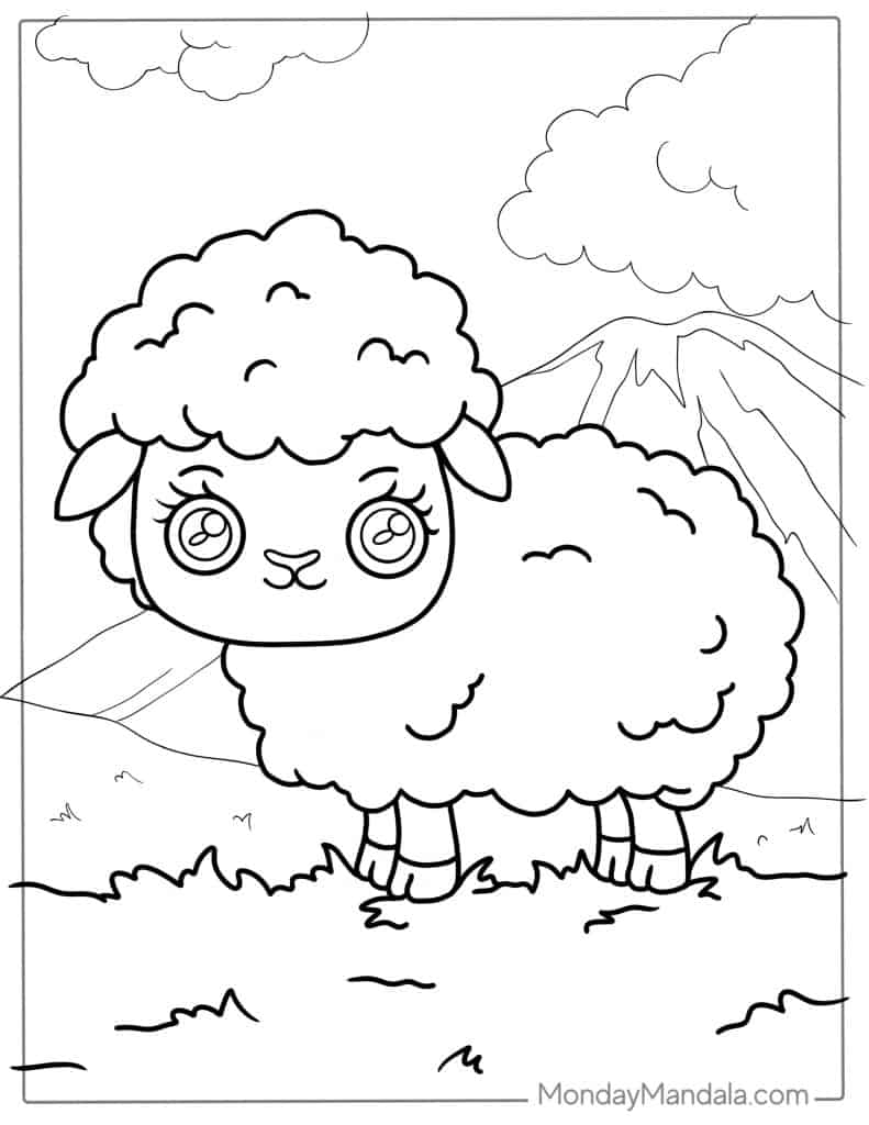 24 Sheep Coloring Pages Free PDF Printables 
