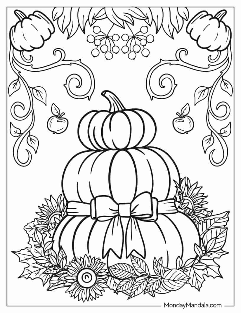 Printable Fall Coloring Pages