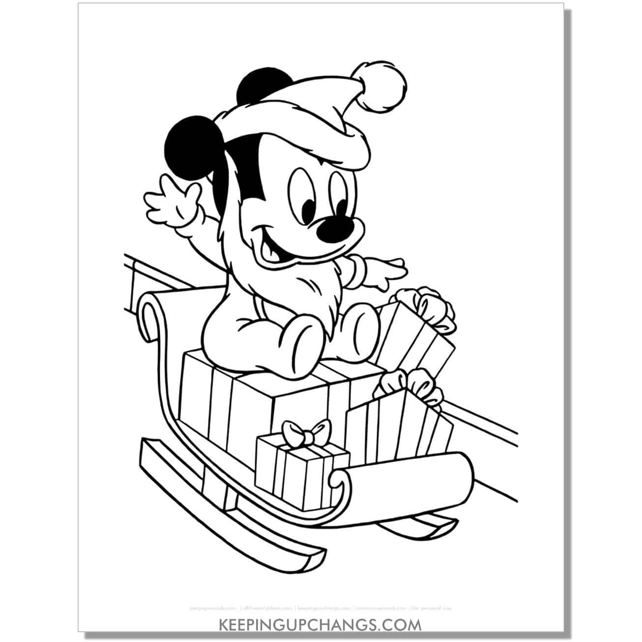 25 Free Mickey Mouse Christmas Coloring Pages Sheets TOP Printables 