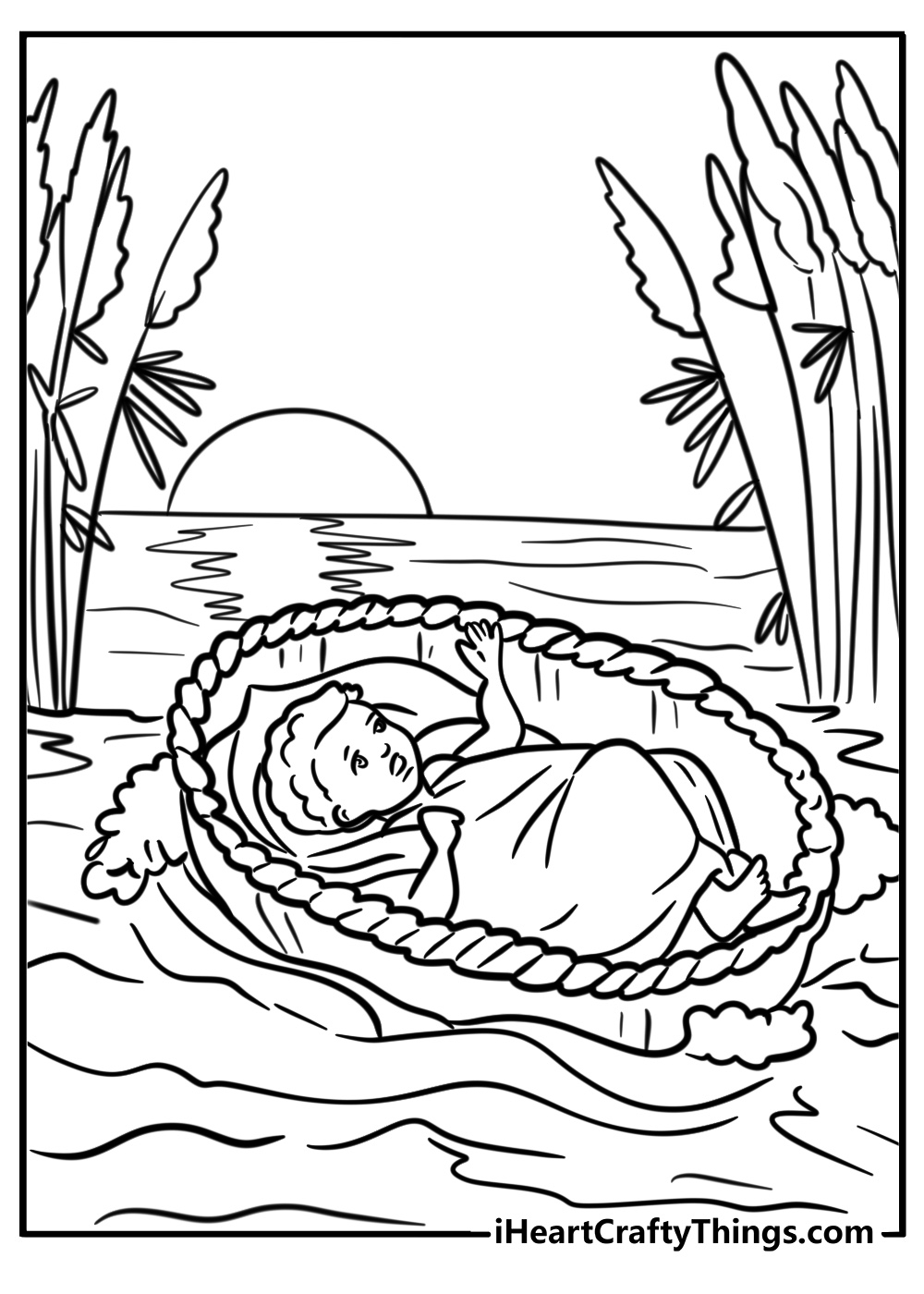 Free Printable Moses Coloring Pages