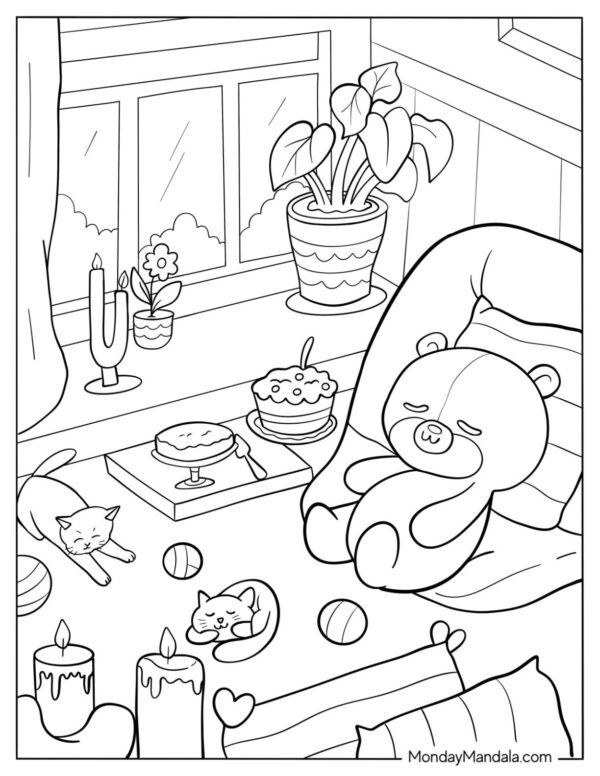 Aesthetic Coloring Pages Printable