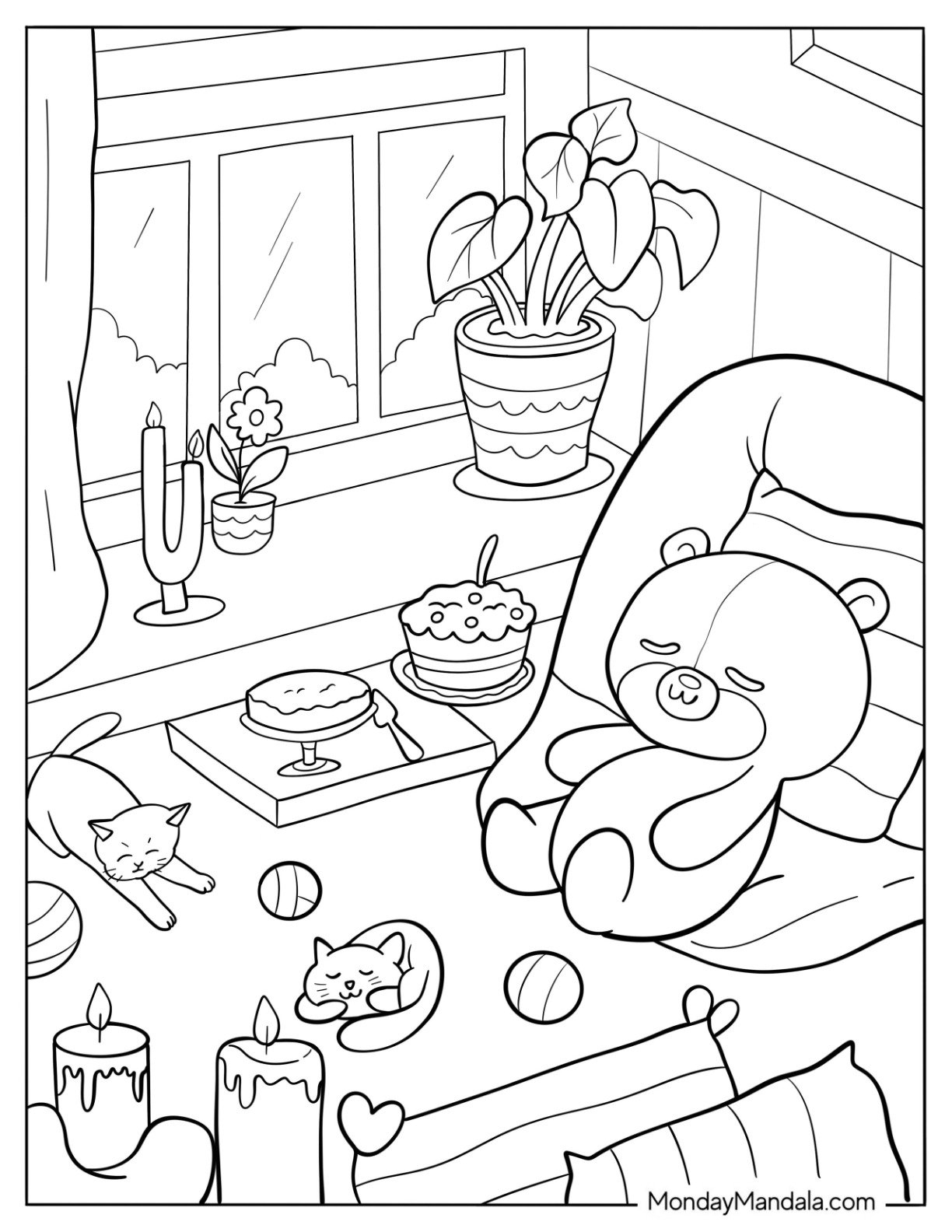 26 Aesthetic Coloring Pages Free PDF Printables