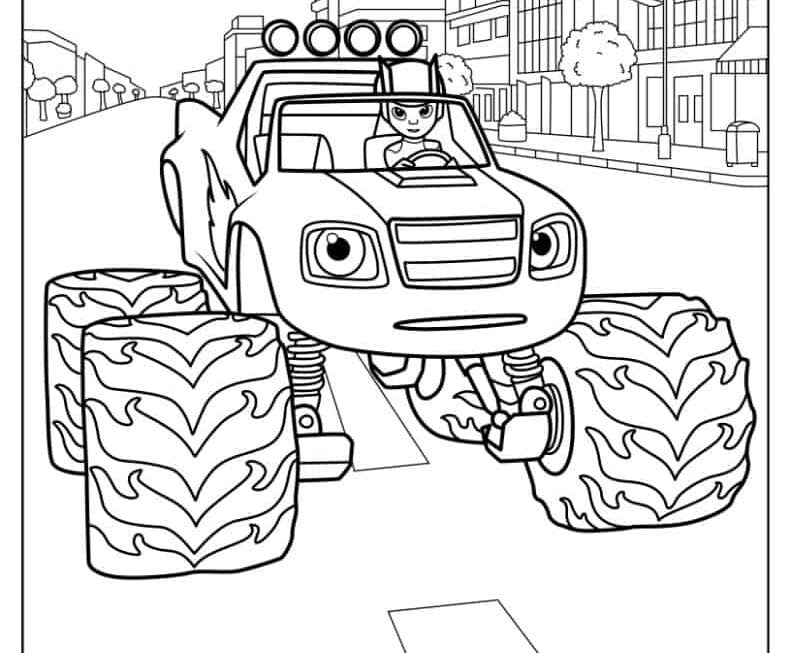 26 Blaze And The Monster Machine Coloring Pages Free