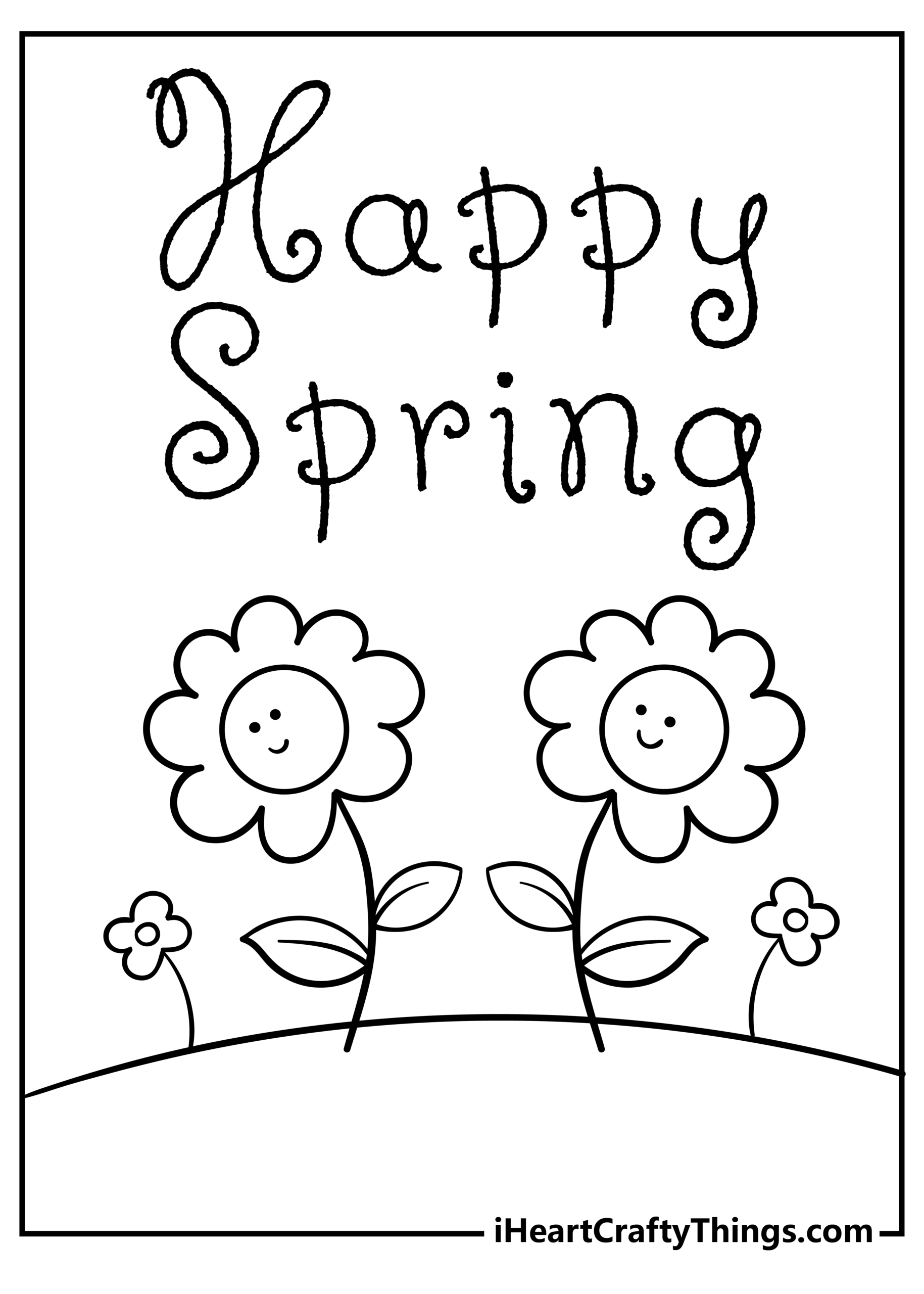 Spring Coloring Pages Printable